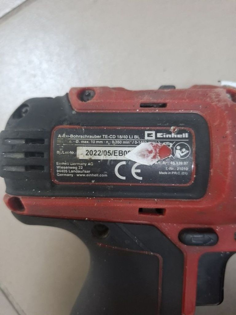 Дешиво Einhell te-cd 18/40 li bl 1акб 4ah зп с ломбарда