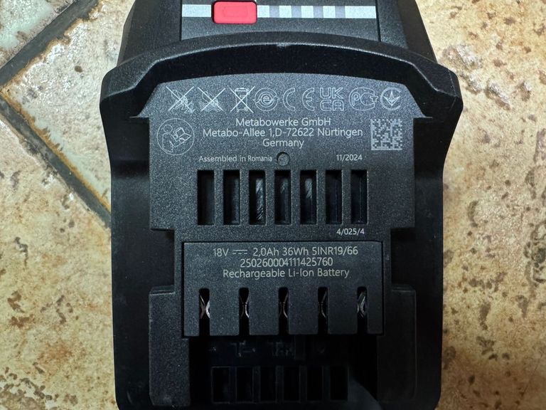 Metabo bs 18 1акб 2ah + зп Код:01-200556088. Изображение 6