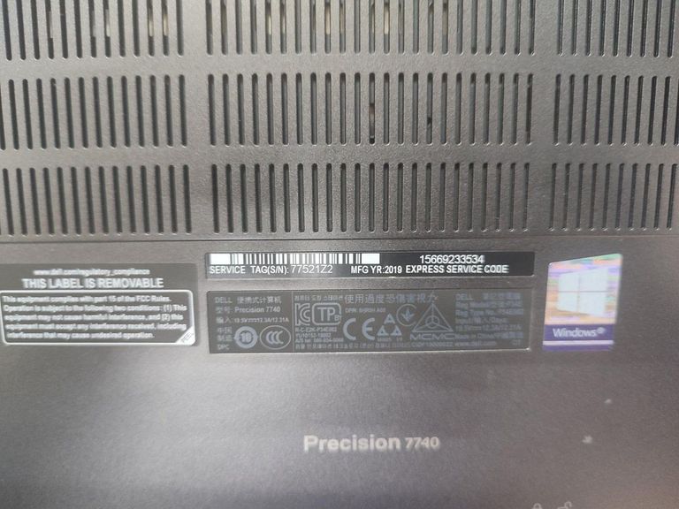 Оголошення Dell 17/core i7 9850h ddr4/32gb ddr4/hdd *відсутній/ssd 512 gb/quadro rtx 3000 6gb Б/У