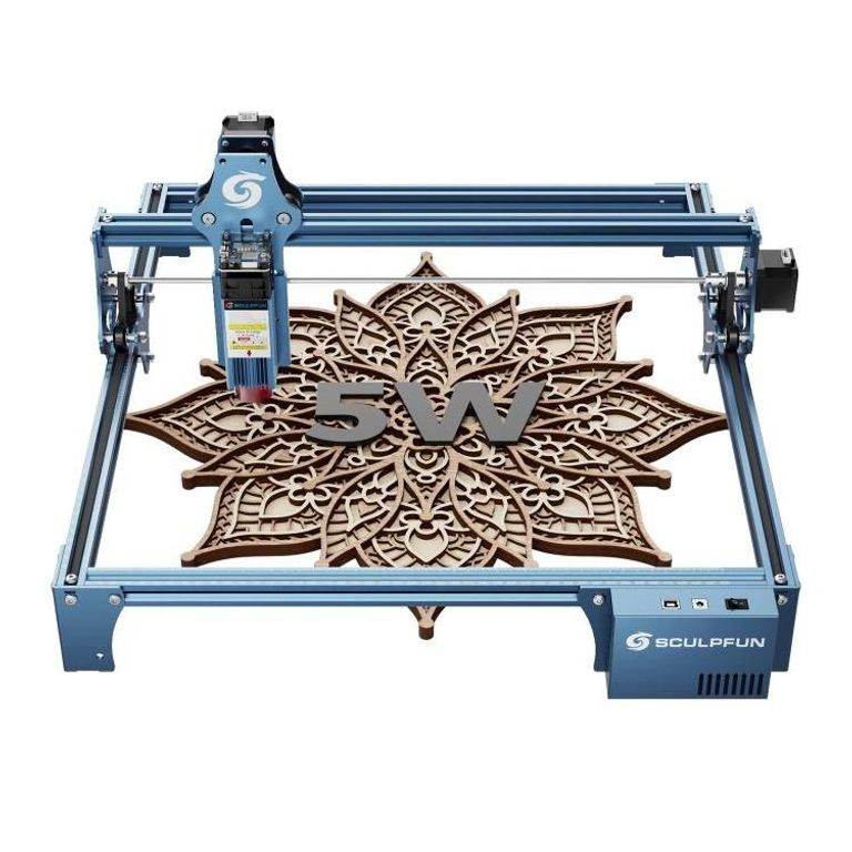 Купить SCULPFUN S9 потужністю 5,5 Вт з надтонким стисненим крапкою 0,06 мм. Новий. Б/У