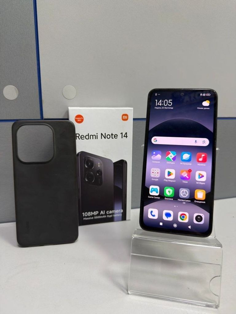 Купити Xiaomi Redmi Note 14 6/128GB Midnight Black Б/У