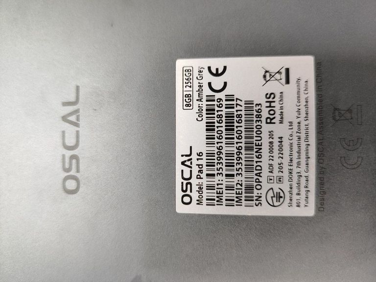 Дешево Blackview oscal pad 16 8/256gb з ломбарду