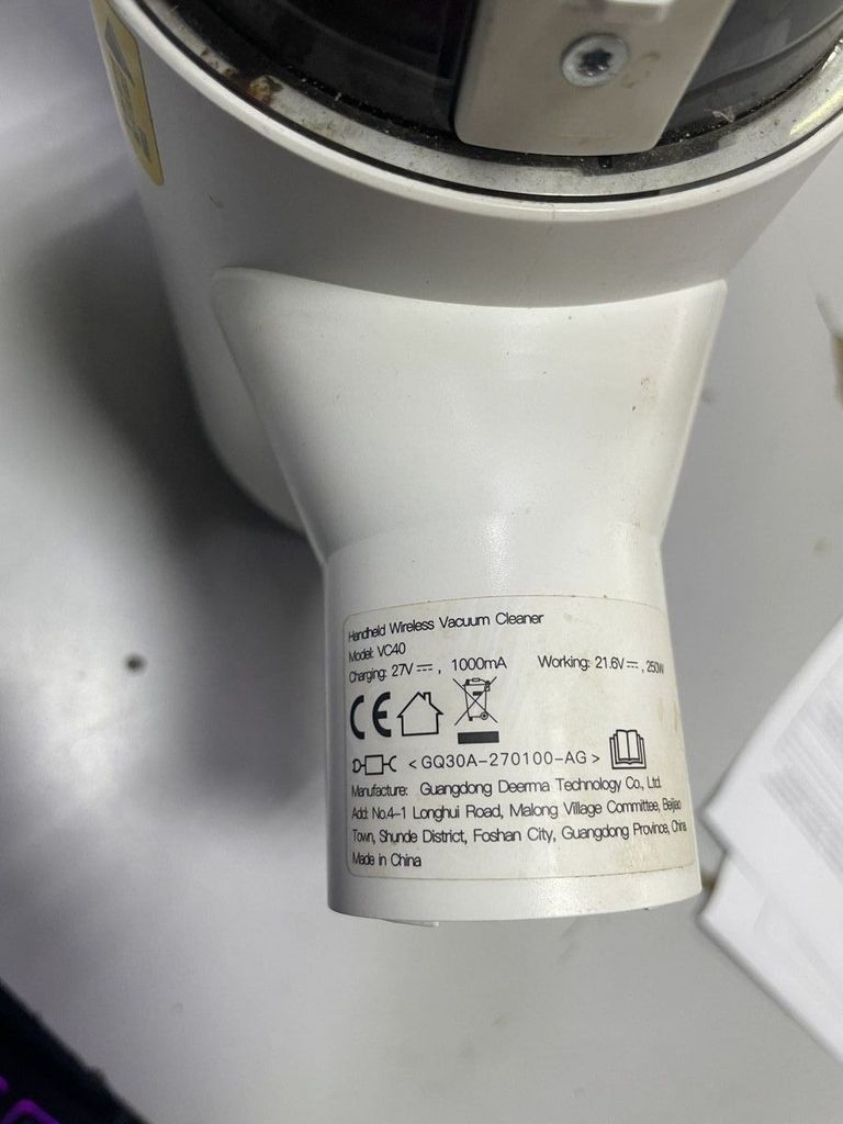 Дешиво Deerma Cordless Vacuum Cleaner White VC40 (DEM-VC40) с ломбарда