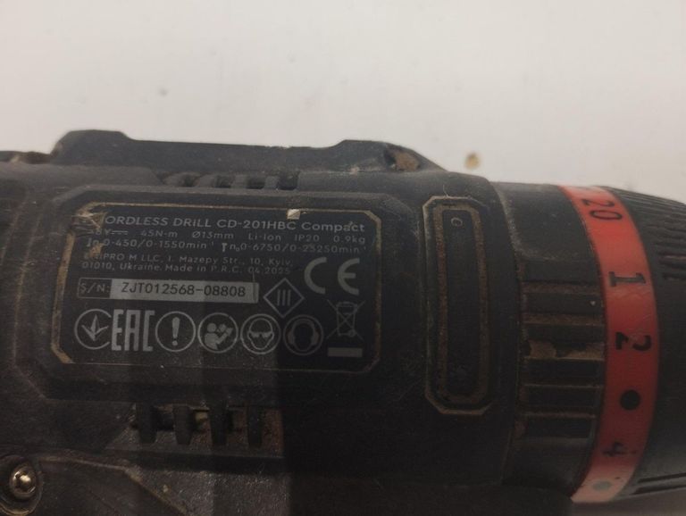 Оголошення Dnipro-M cd-201hbc compact 1акб 4ah зп Б/У