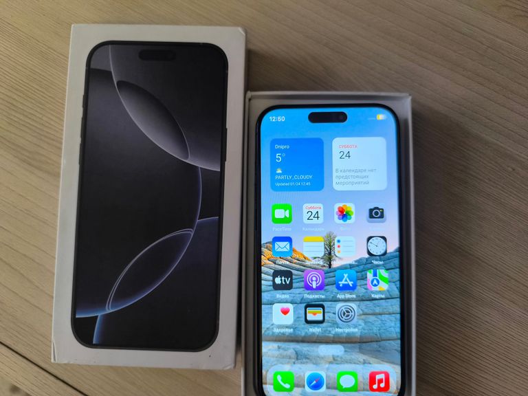 Дешево Apple iPhone 16 Pro Max 512GB Black Titanium (MYX03) з ломбарду