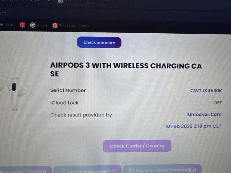 Купити Apple airpods 3rd generation Б/У