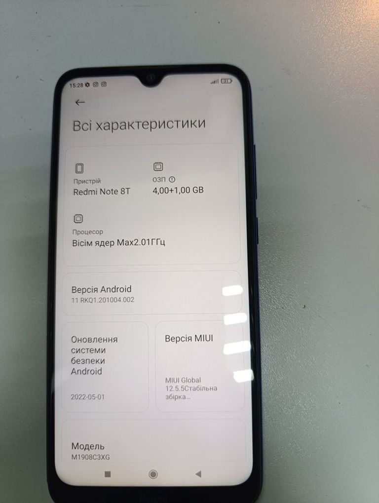 Оголошення Xiaomi Redmi Note 8T 4/64GB Blue Б/У