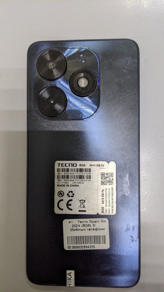 Оголошення Tecno spark go 2024 3/64gb Б/У