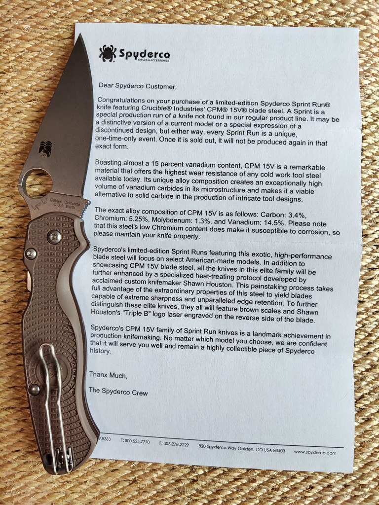 Spyderco Para Military 2 Lightweight CPM 15V Код:null. Изображение 11