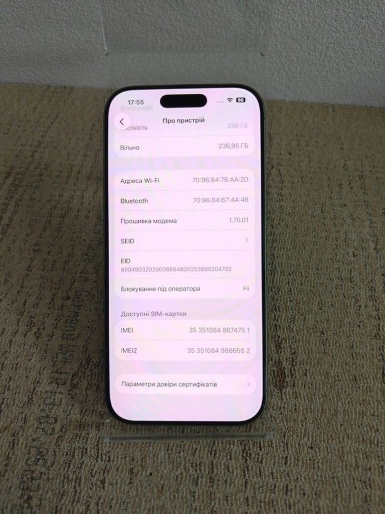Apple iPhone 17 256GB Black (MG6J4) Код:01-201108572. Изображение 6
