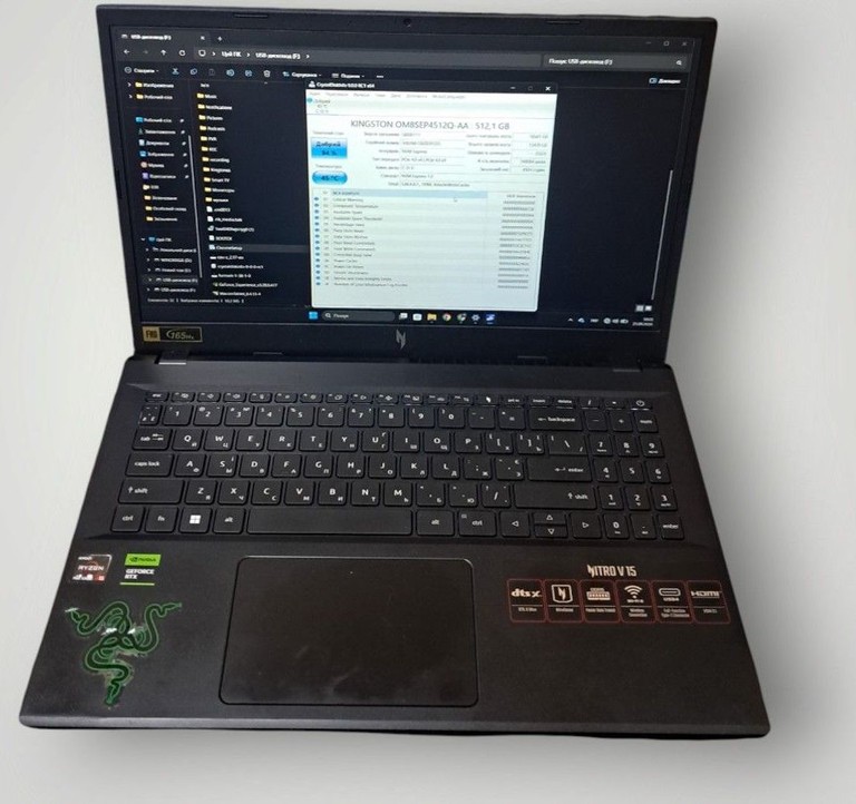 Купити Acer 15/ryzen 5 7535hs ddr5/16gb ddr5/hdd *відсутній/ssd 512 gb/geforce rtx4050 6gb Б/У