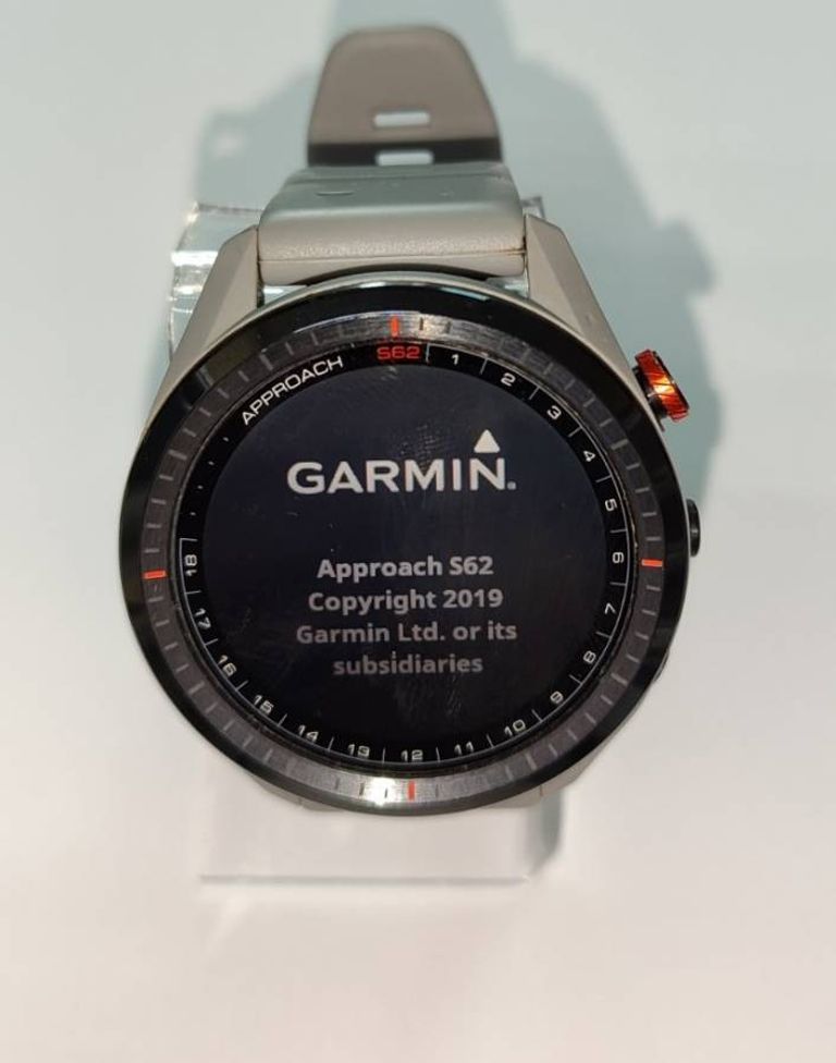 Garmin APPROACH S62 Black Ceramic Bezel with Black Band (010-02200-00)