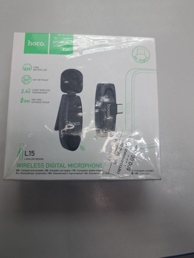 Распродажа Hoco L15 Crystal Lavalier for Type-C Black, продавец Техноскарб