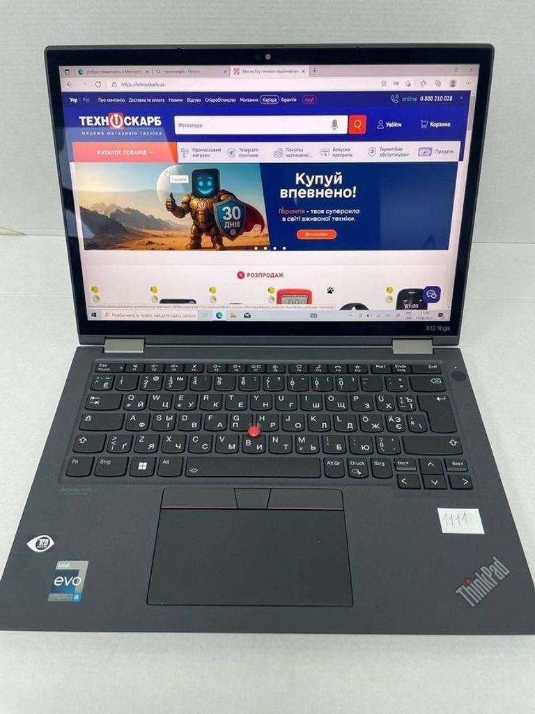 Купити Lenovo 13/core i5-1235u ddr5/8gb ddr4/ssd 256 gb/*інтегрована Б/У