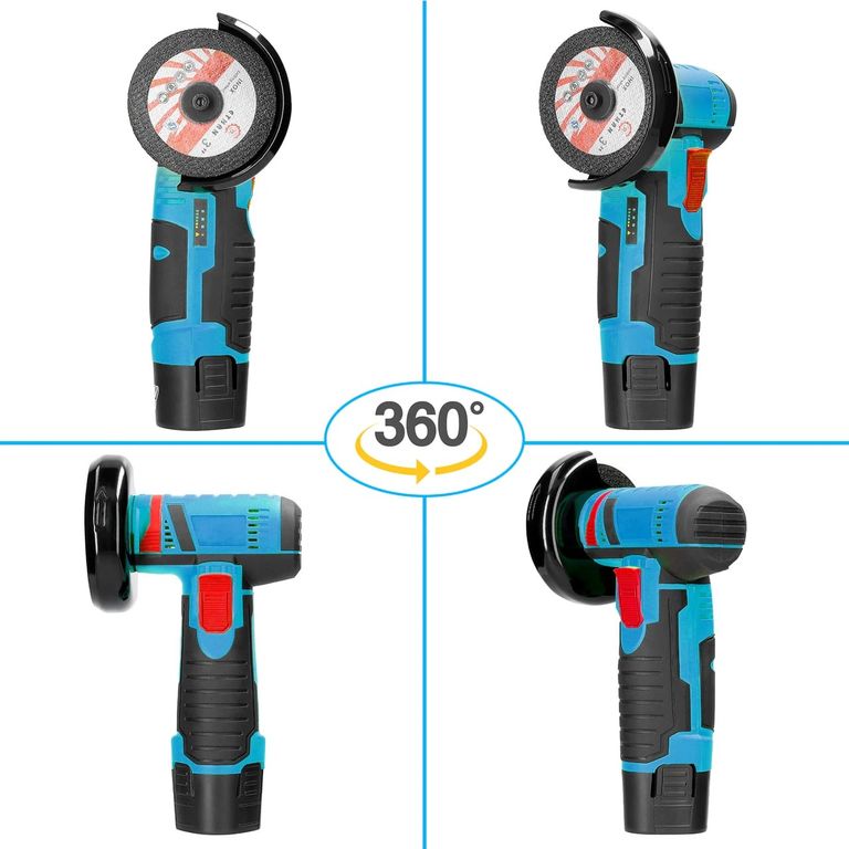 Кутова шліфувальна машина БОЛГАРКА акумуляторна 19500 об/хв, 76мм Код:null. Зображення 5