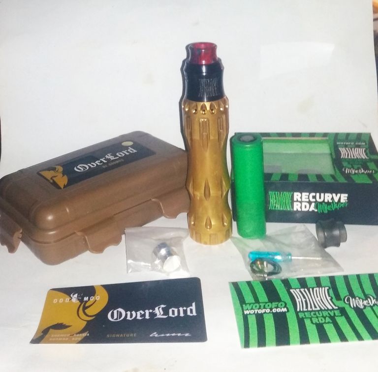 Купить OverLord Wotofo Recurve RDA. Sony (LiitoKala) VTC 5A 2600 mAh 35A Б/У