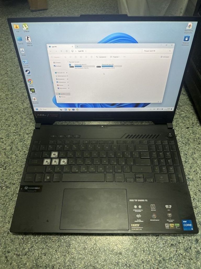 Купить Asus 15/core i5-12500h ddr5/8gb ddr4/ssd 480 gb/geforce rtx3050 4gb Б/У