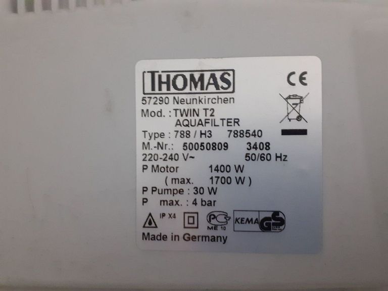 Дешево Thomas TWIN T2 Aquafilter (788540) з ломбарду