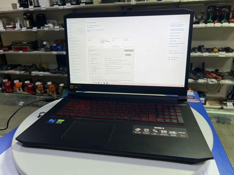 Купить Acer 17/core i5-11400h ddr4/16gb ddr4/hdd *відсутній/ssd 512 gb/geforce rtx3050 4gb Б/У