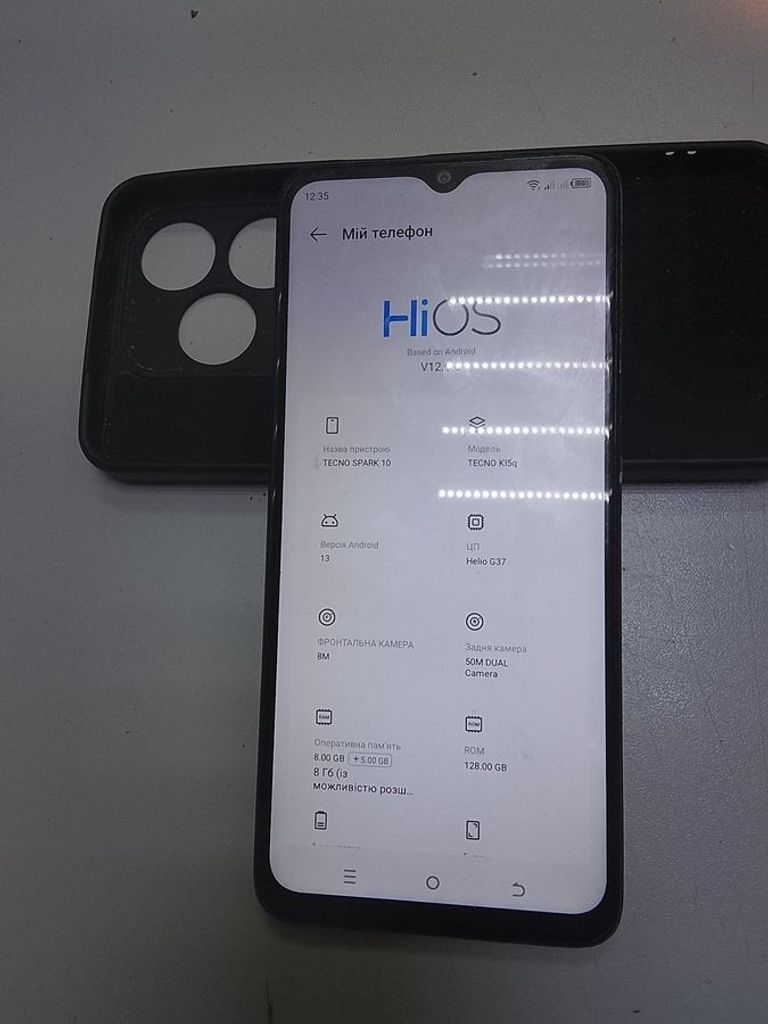 Объявление Tecno spark 10 ki5q 8/128gb Б/У