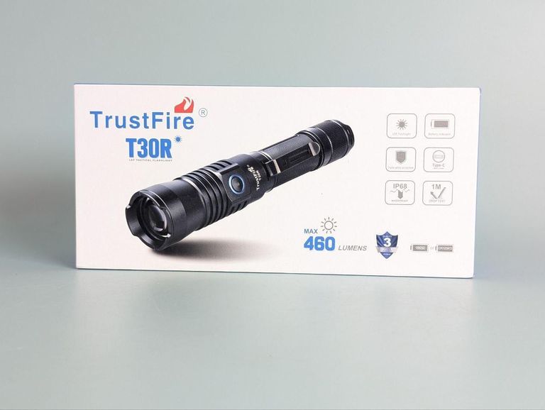 Ліхтар TrustFire T30R — потужний тактичний ліхтар із фокусуванням променя. Фонарь TrustFire T30R. Код:null. Зображення 10