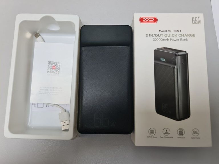 Xo PR201 65W 30000mAh Black Код:01-200917045. Зображення 5