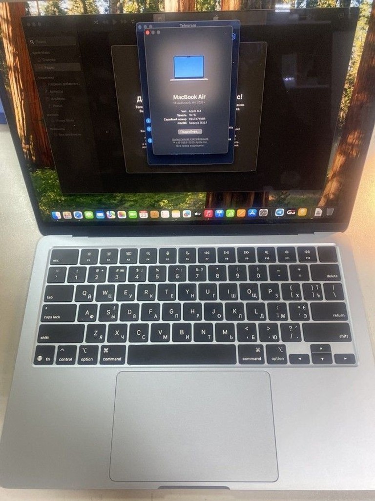 Купить Apple macbook air 13,6" 2025 mc6t4 / apple m4/ 8 core gpu/ ram 16gb/ ssd 256gb/ a3240 Б/У