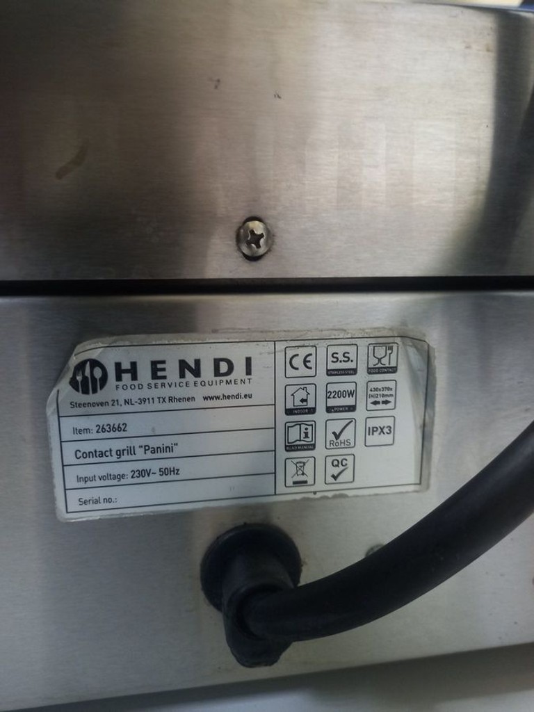 Распродажа Hendi Panini (263662), продавец Техноскарб