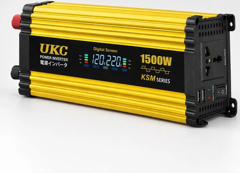 Дешиво UKC Жовтий з 12-220V, 1500Вт, 2хUSB с ломбарда