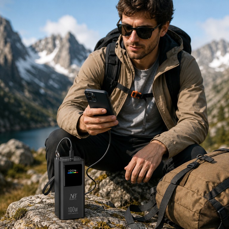 Дешево PowerBank Neobatta N-918 20000 mAh 100W / Портативний зарядний пристрій 20000 mAh з ломбарду