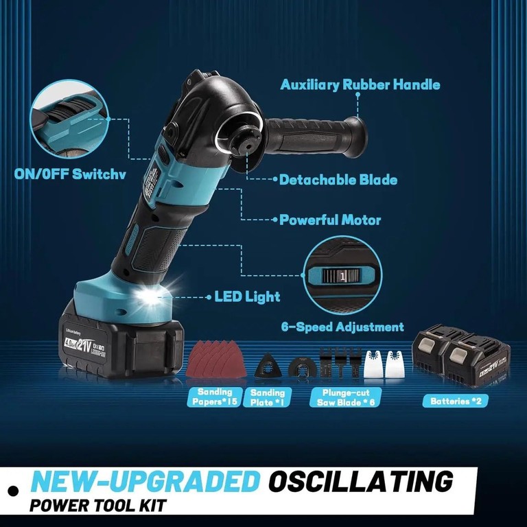 Oscillating Multi-Tool акумуляторний Код:null. Зображення 7