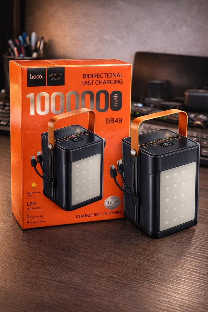 Купить Портативний акумулятор Power Bank Hoco DB49 Action 22.5W 100000 mAh QC3.0 PD20W Б/У