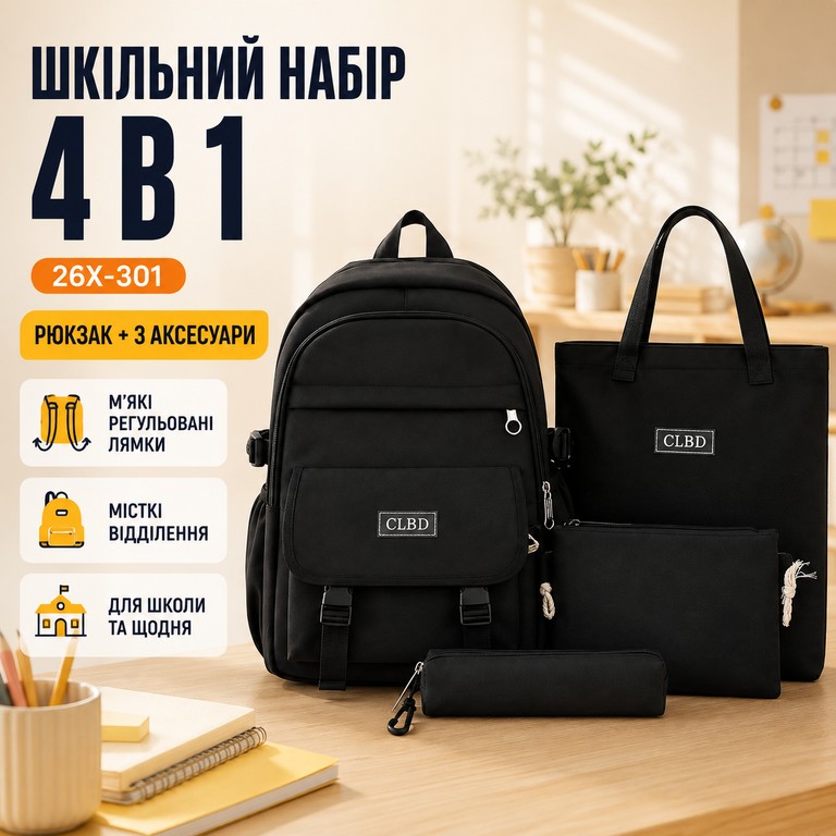 Купити 26X-301 чорний 4 в 1 Б/У
