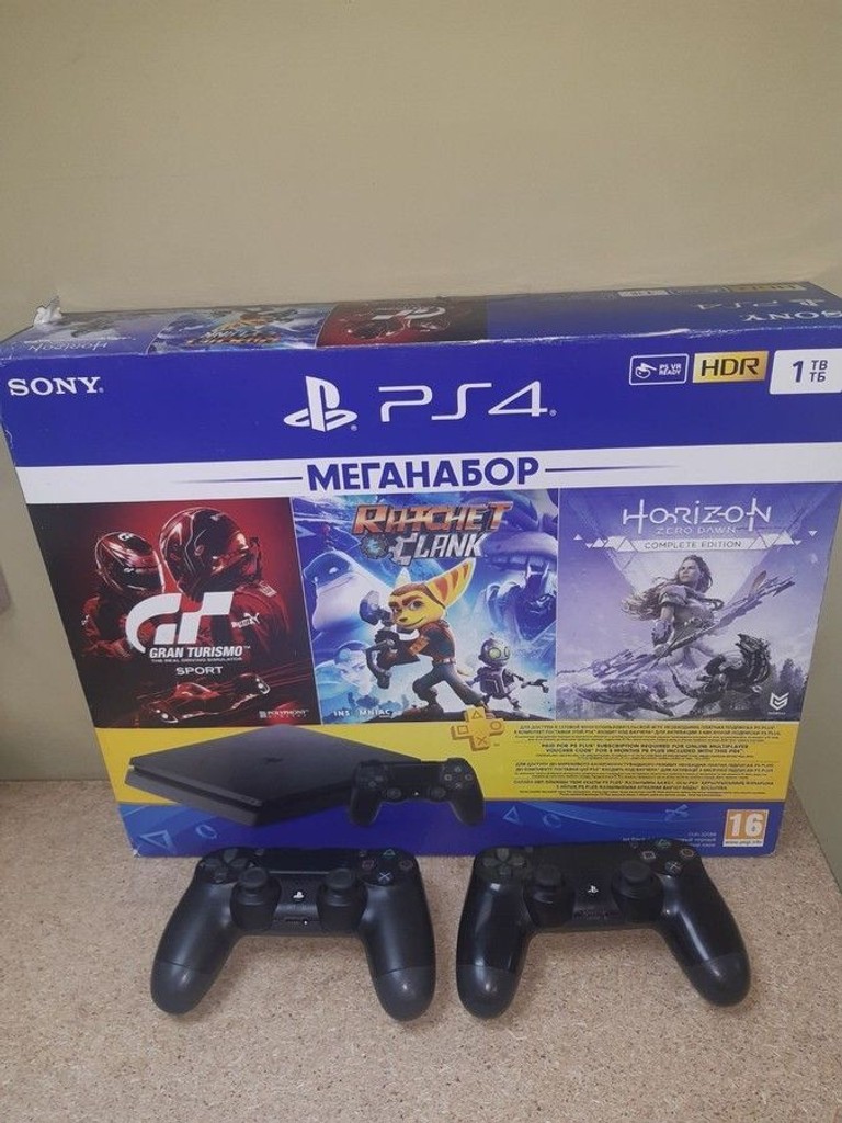 Объявление Sony PlayStation 4 Slim 1TB Black Б/У