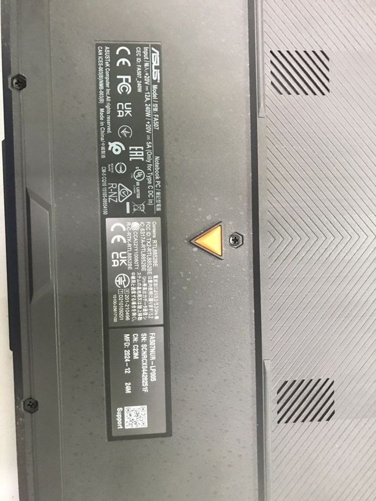 Объявление Asus 15/ryzen 7 7435hs ddr5/16gb ddr5/ssd 512 gb/geforce rtx4050 6gb Б/У