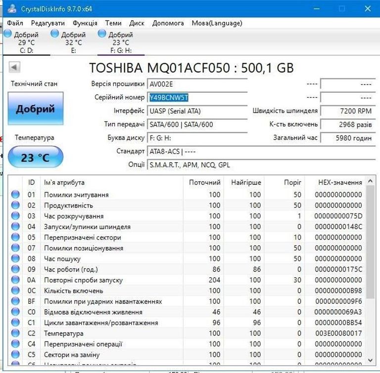 Распродажа Toshiba mq01acf050 500gb, продавец Техноскарб
