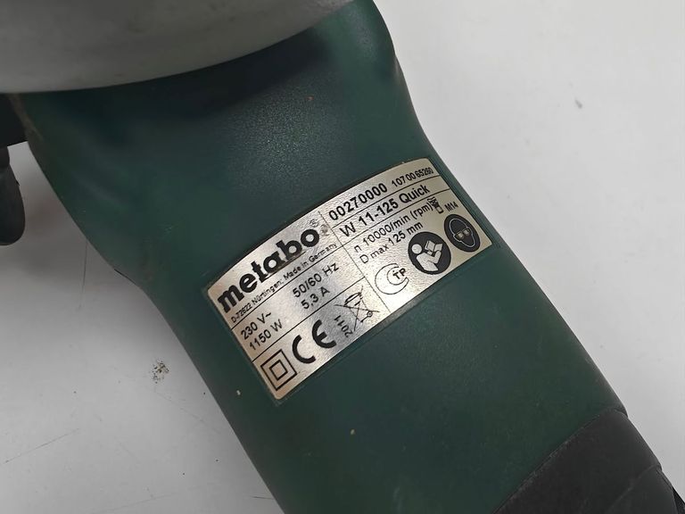 Metabo W 11-125 Quick (603623000) Код:01-200790042. Зображення 5