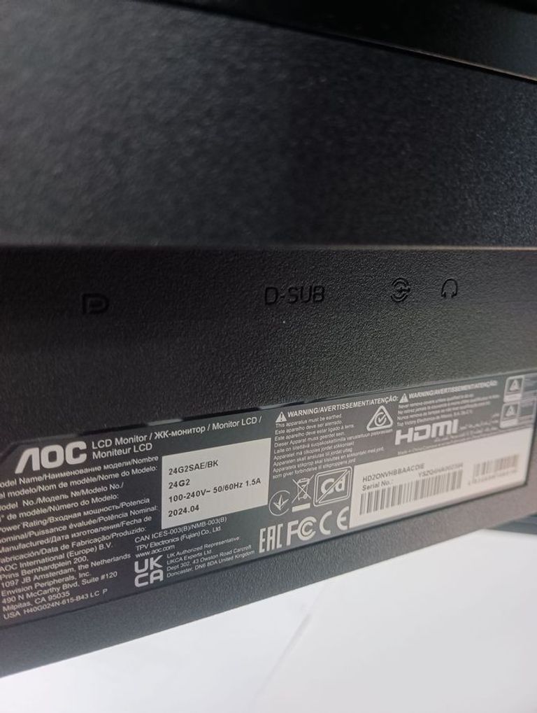 Aoc 24G2SAE Код:01-200814250. Изображение 6
