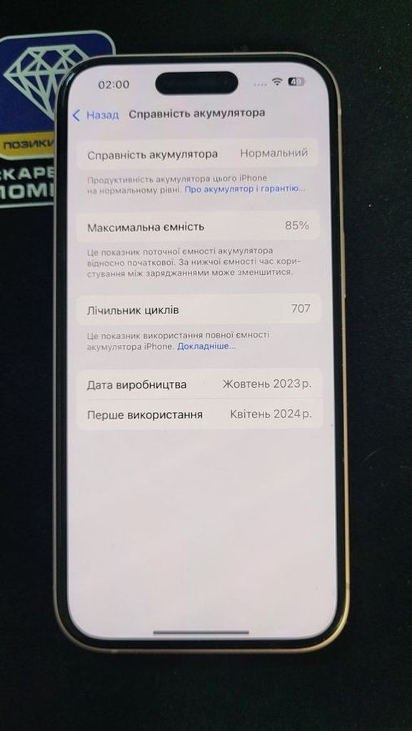 Оголошення Apple iPhone 15 128GB Green Б/У