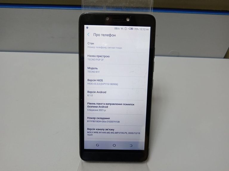 Объявление Tecno pop 2f b1f 1/16gb Б/У