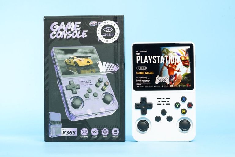 Game Console R36S linux 64 Gb White 15000 ігор Linux. Код:null. Зображення 5