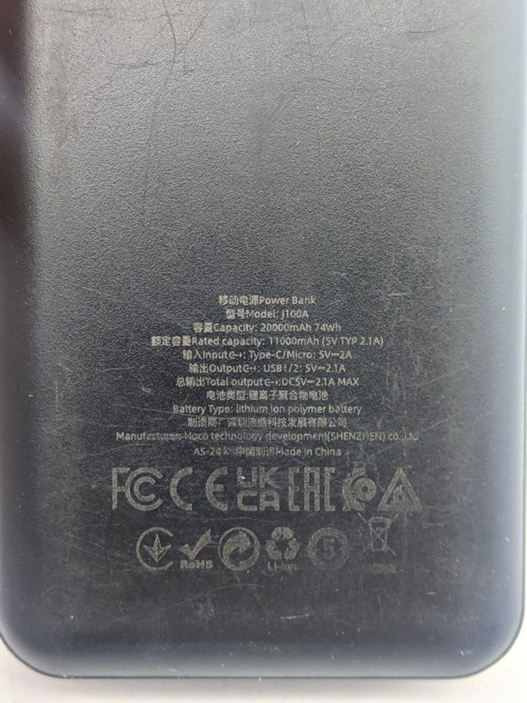 Hoco J100A High-ranking 20000mAh 10.5W Black Код:01-200954419. Зображення 6