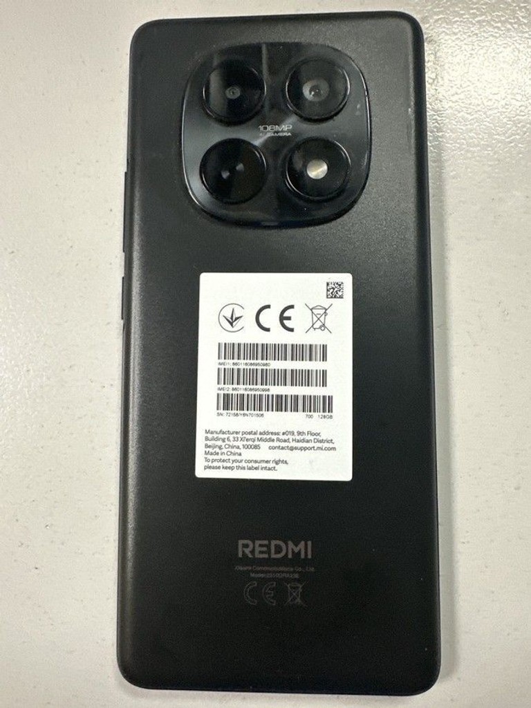 Объявление Xiaomi Redmi Note 15 5G 6/128GB Midnight Black Б/У