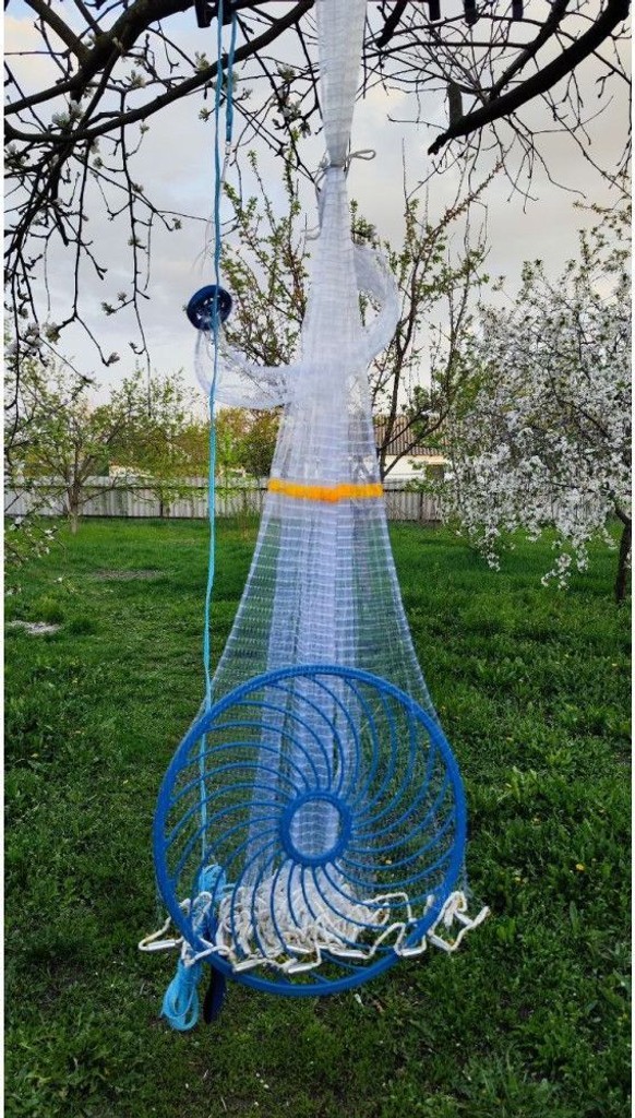 FISH NET для ловлі рибу 0240 2,5 м кільце 45 см зручна та компактна модель Код:null. Зображення 9