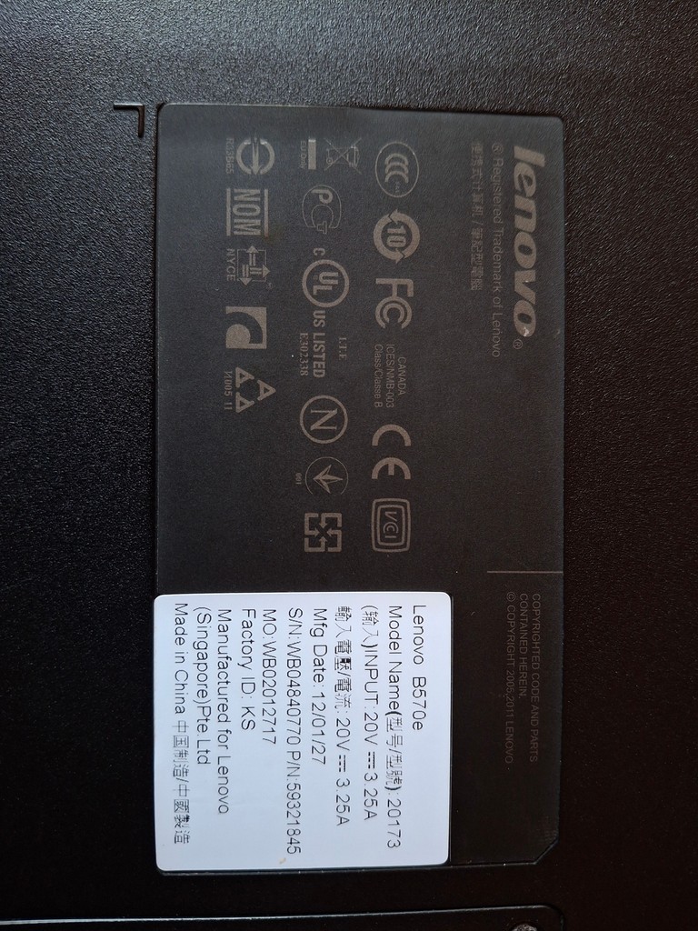 Lenovo B570e Код:null. Зображення 6