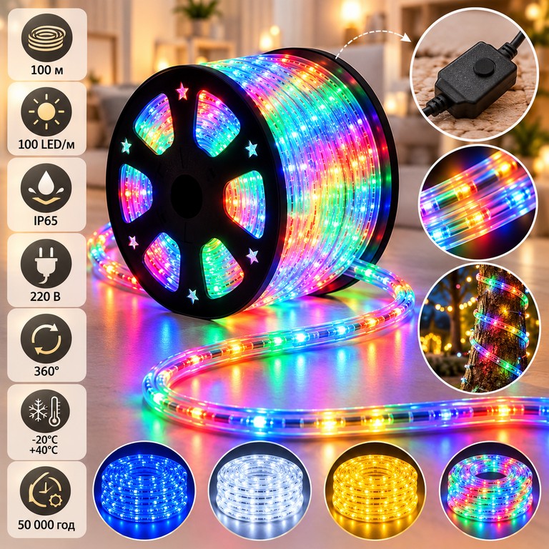 Купити 100м  LED Б/У
