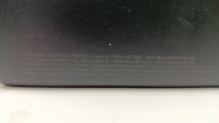 Купить Baseus airpow fast charge power bank 20000mah 20w Б/У