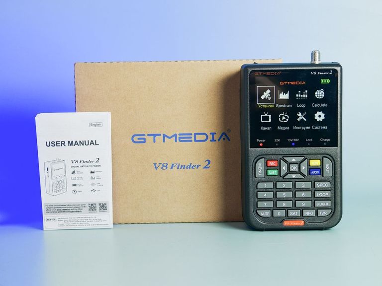 Дешево Цифровий супутниковий прилад для налаштування Параболічної Антени "Тарілки" GTmedia V8 Finder2. Новий.  з ломбарду