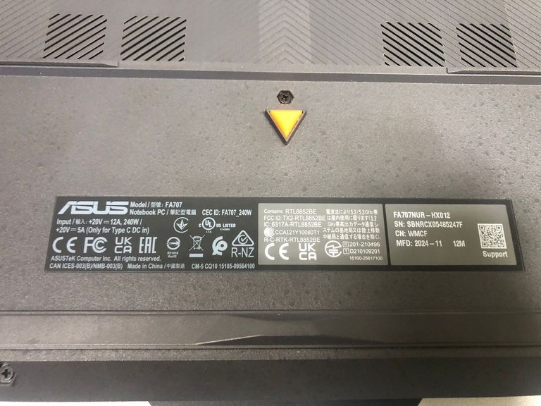 Asus 17/ryzen 7 7435hs ddr5/16gb ddr5/hdd *відсутній/ssd 512 gb/geforce rtx4050 6gb Код:01-200637114. Изображение 7