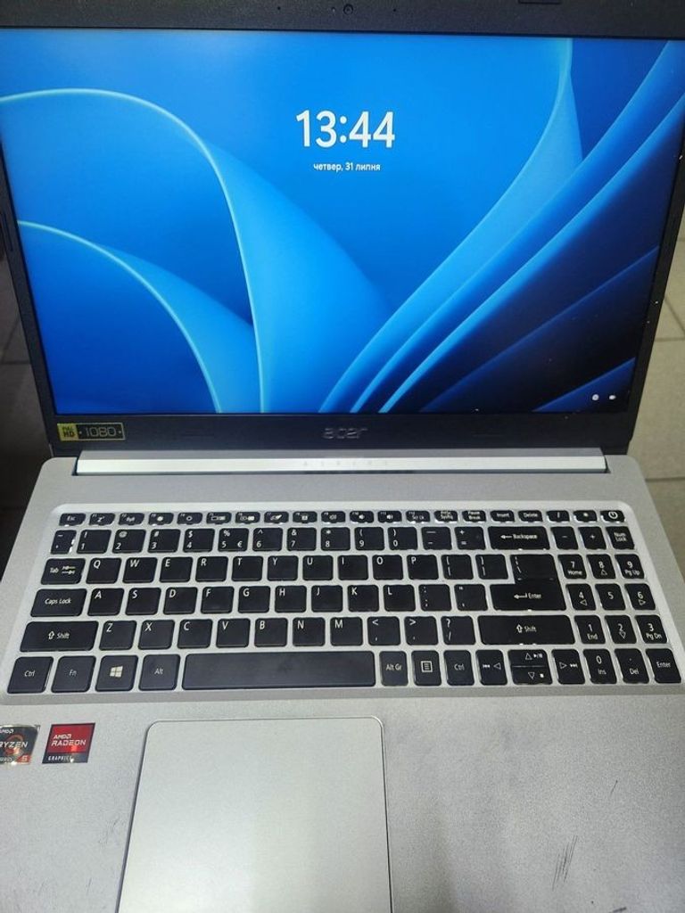 Объявление Acer 15/ryzen 5 5500u ddr4/16gb ddr4/hdd *відсутній/ssd 500 gb/*інтегрована Б/У